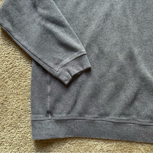 Tommy Bahama Tobago Bay Grey Quarter Zip Pullover Sweatshirt - Picture 2 of 6